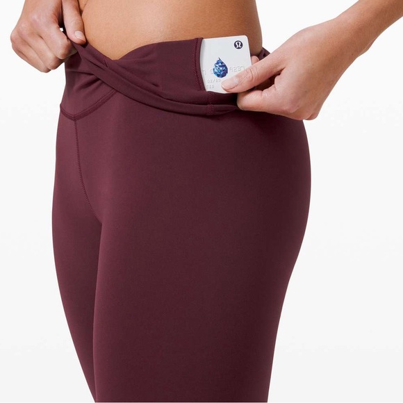 Lululemon Wunder Train High-Rise Leggings 25" Cassis Maroon Size 6 - Picture 10 of 10